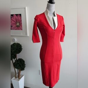 ISABEL DE PEDRO Red Bodycon Dress